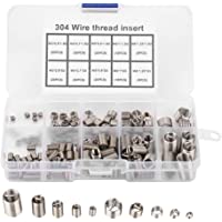 150 piezas M3 M4 M6 M8 M10 M12 304 Inserto de reparación de rosca Inserto de alambre de acero inoxidable Enroscado…